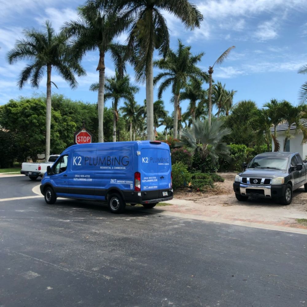 k2 plumbing dropping off tankless water heater in Hollywood FL